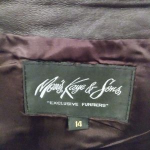 Morry kaye & sons leather pants